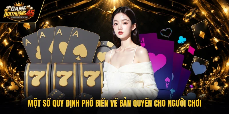 Một số quy định phổ biến về bản quyền cho người chơi