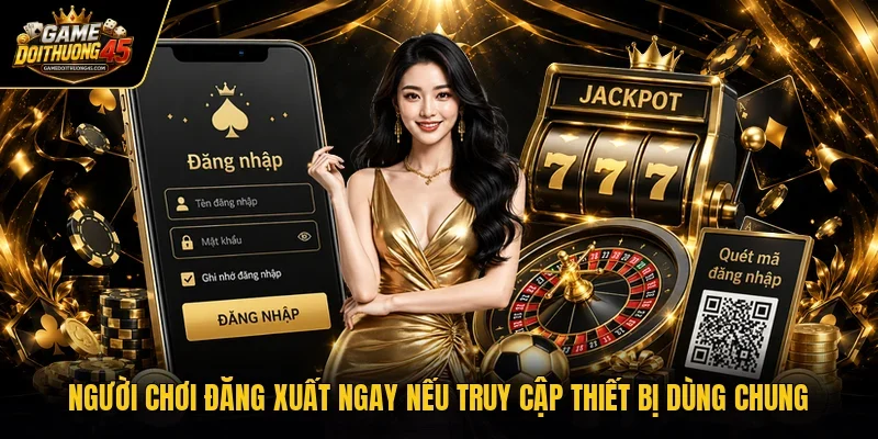 Người chơi đăng xuất ngay nếu truy cập thiết bị dùng chung