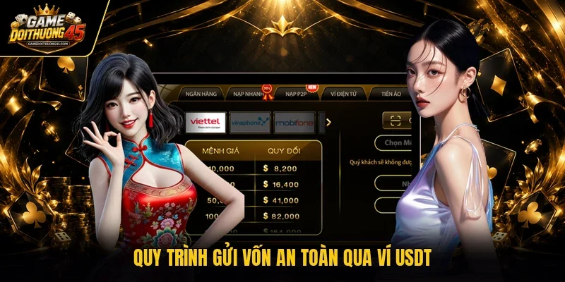 Quy trình gửi vốn an toàn qua ví USDT