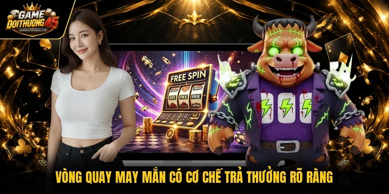 Vòng quay may mắn có cơ chế trả thưởng rõ ràng